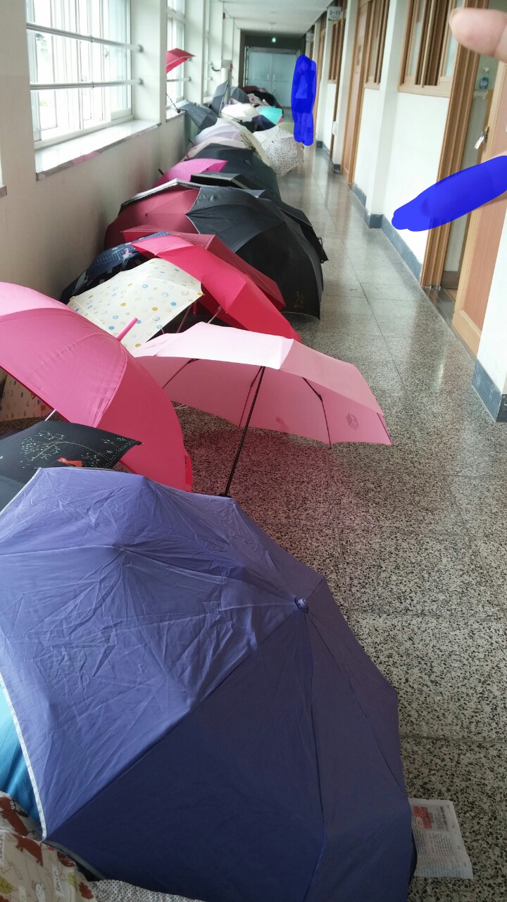 비올때 학교에선