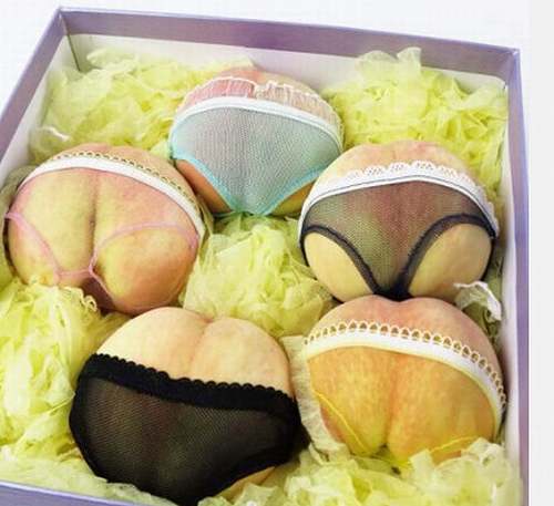 복숭아에 팬티를~~