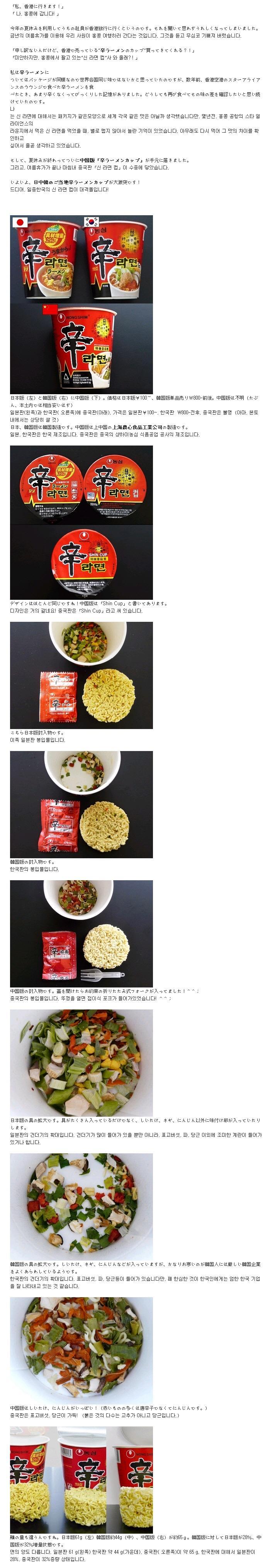 농심 신라면의 진실