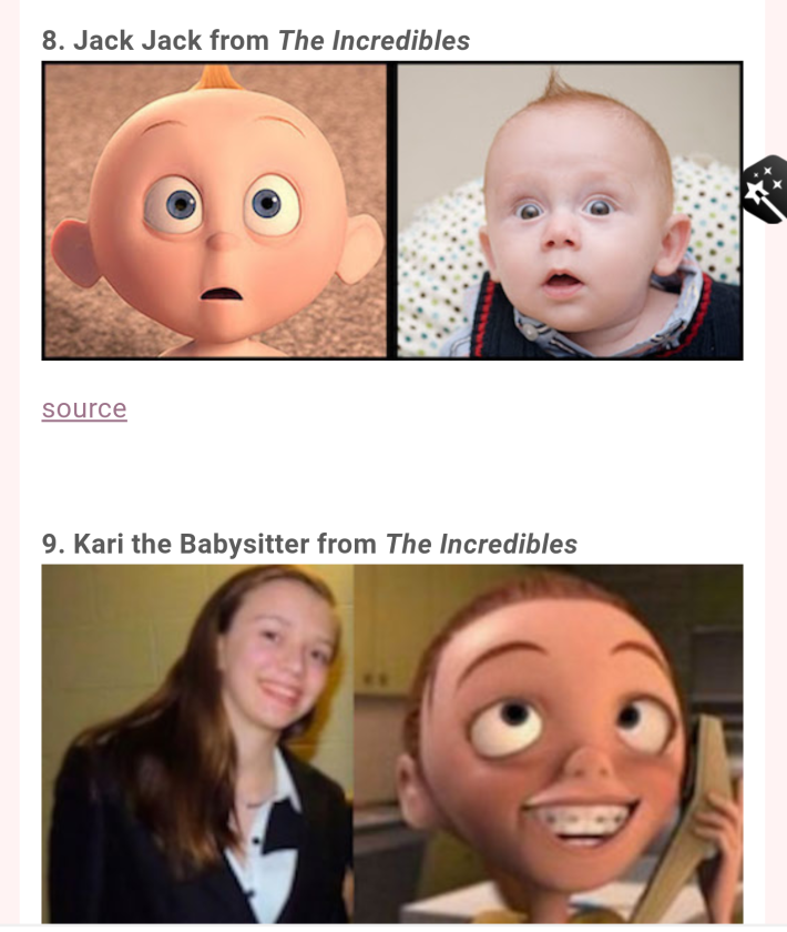 디즈니 캐릭터 실존 인물  설?