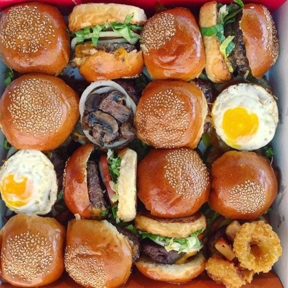 박스째로 파는 햄버거