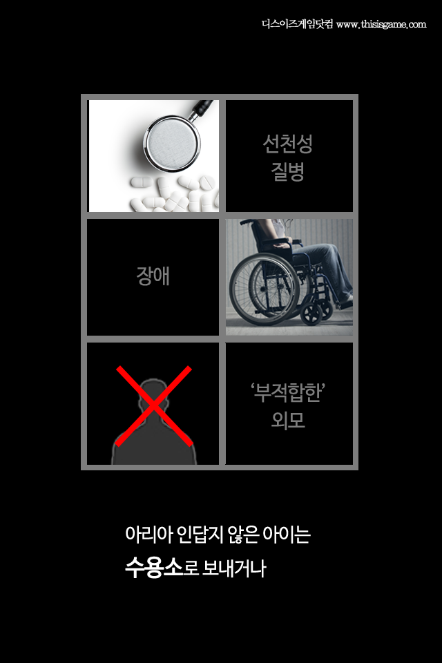 나치의 인체실험으로 태어난 아이를 돌보는 게임