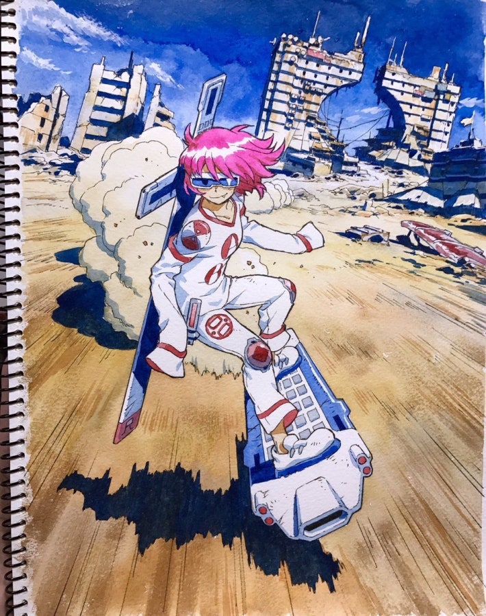 아들 그림을 승화시켜주는 아빠