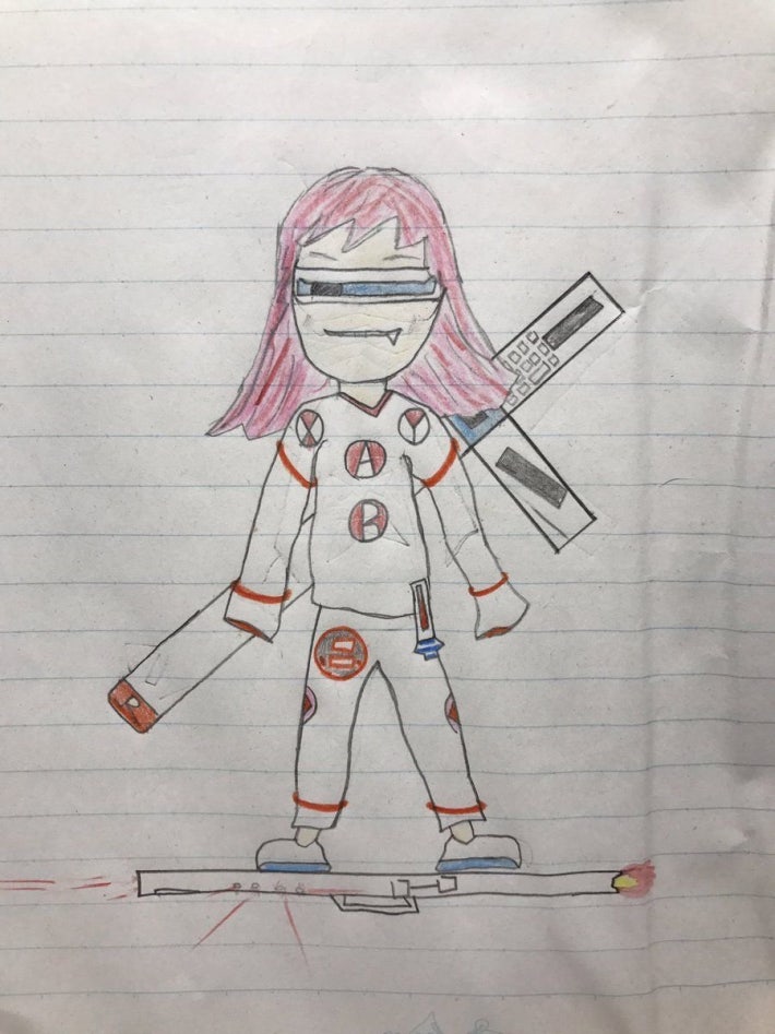 아들 그림을 승화시켜주는 아빠