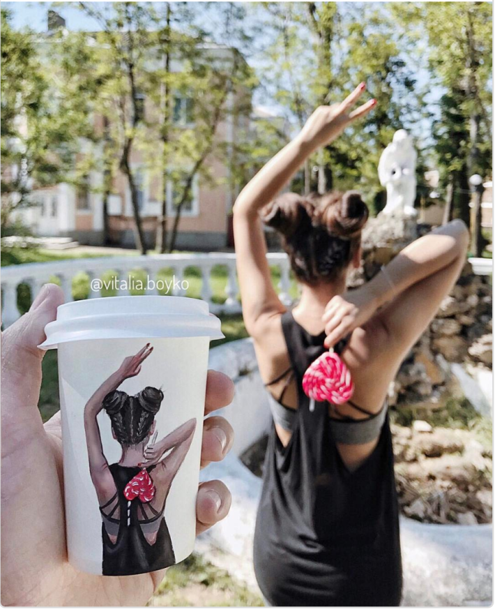 종이컵 그림 예술