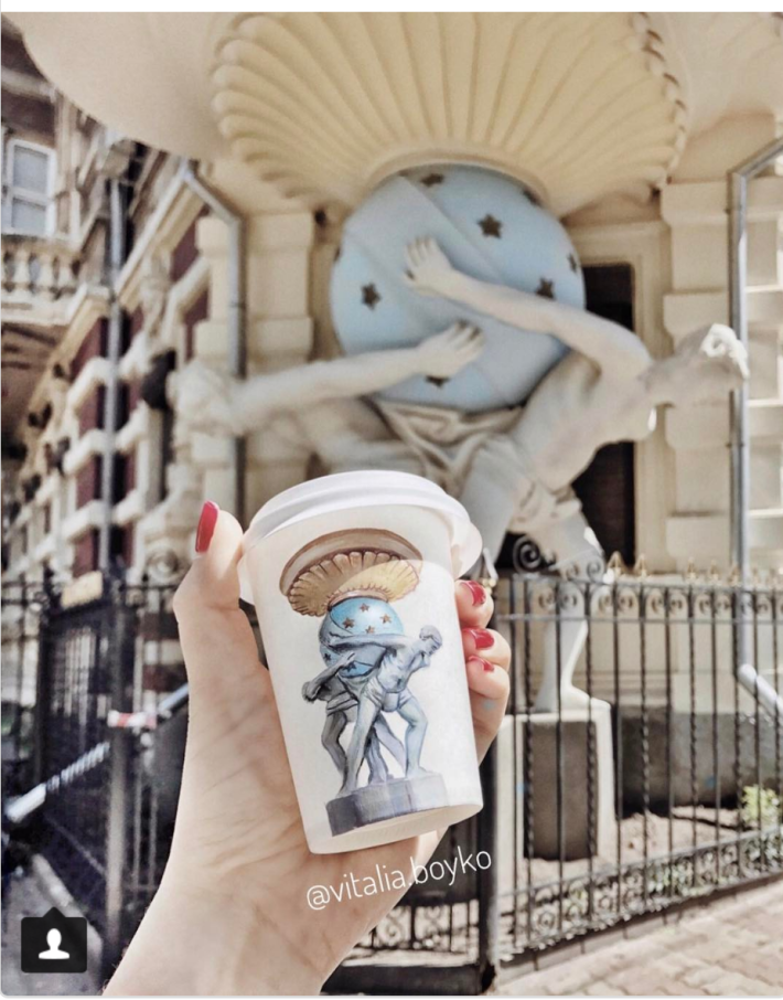 종이컵 그림 예술